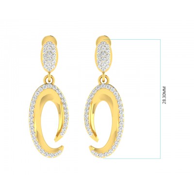 Eeva Diamond Earrings in Gold 